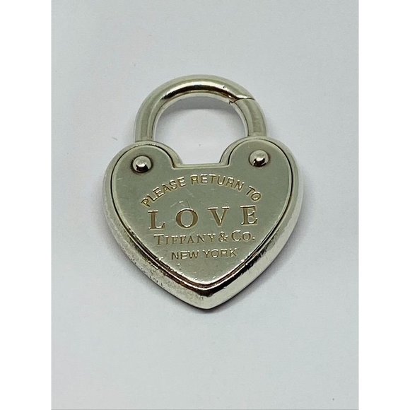Tiffany & Co. Sterling Silver 'Return To Tiffany LOVE Heart Padlock Pendant